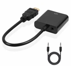 1080P HDMI į VGA Audio Cable Adapter, Gold Plated Greitųjų 1080P HDMI į VGA Converter adapteris Vyras į Moterį PC Laptop