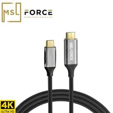 „MSLFORCE“ internetinės parduotuvės | USB C HDMI tipo kabelis su „HDMI Thunderbolt 3“ keitikliu