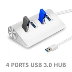 4 jungčių USB lizdas su maitinimo adapteriu