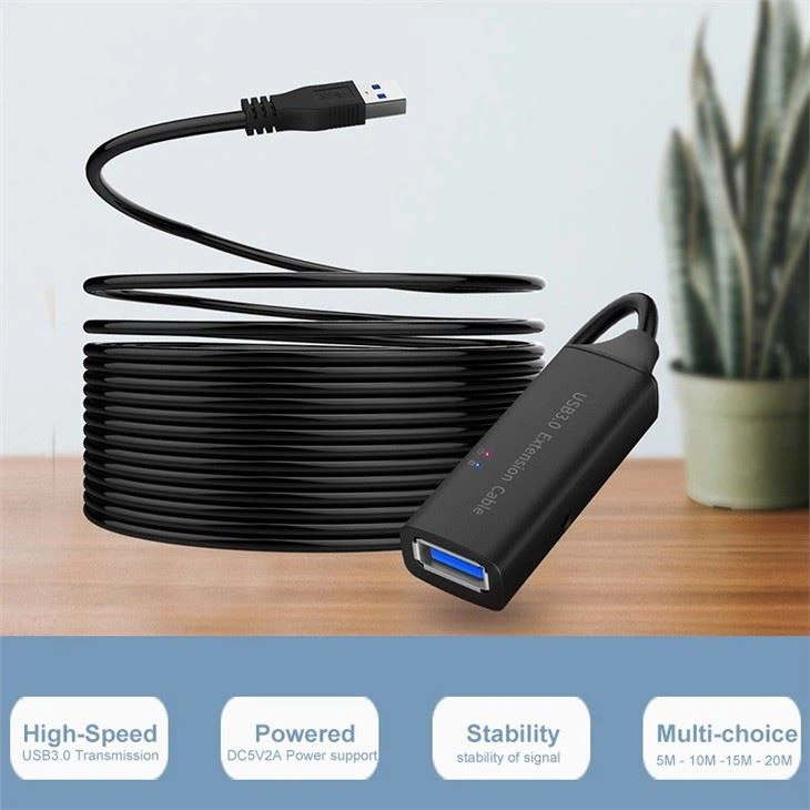 USB3.0 Active Extension Repeater Cable 20M