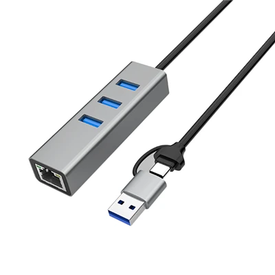 USB C HUB su eternetu, skirtas Macbook Pro 4Port